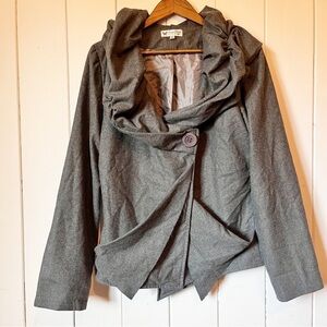 Papillon Grey Avant Garde Jacket. Size XL.